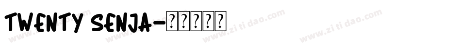 Twenty Senja字体转换